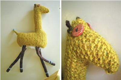 knitted giraffe