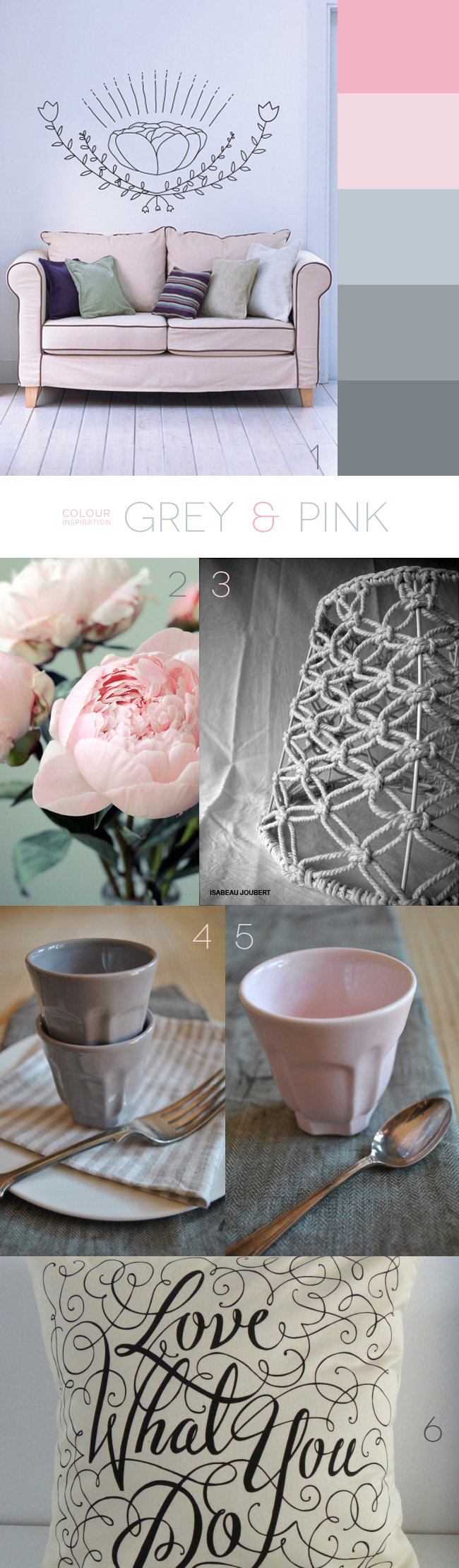 Grey & Pink Colour Inspiration